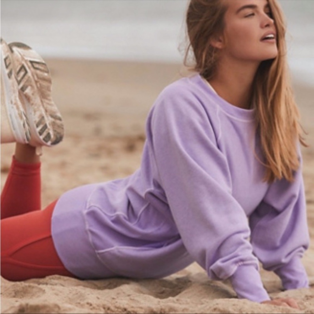 Free People Movement • Better Day Sweatshirt Purple Lilac